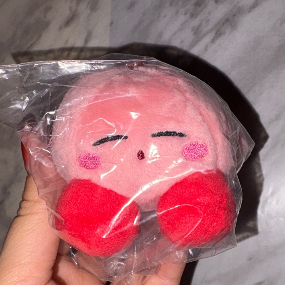 Cute Kirby Plush Toy Keychain 💞